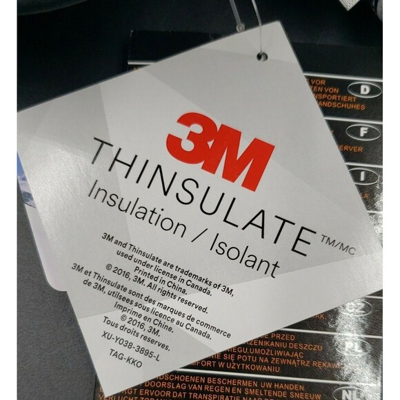 Ski Gloves Sz Small Medium TOUCH SCREEN 3M Thinsulate Waterproof Black Anti-Slip - Picture 6 of 9